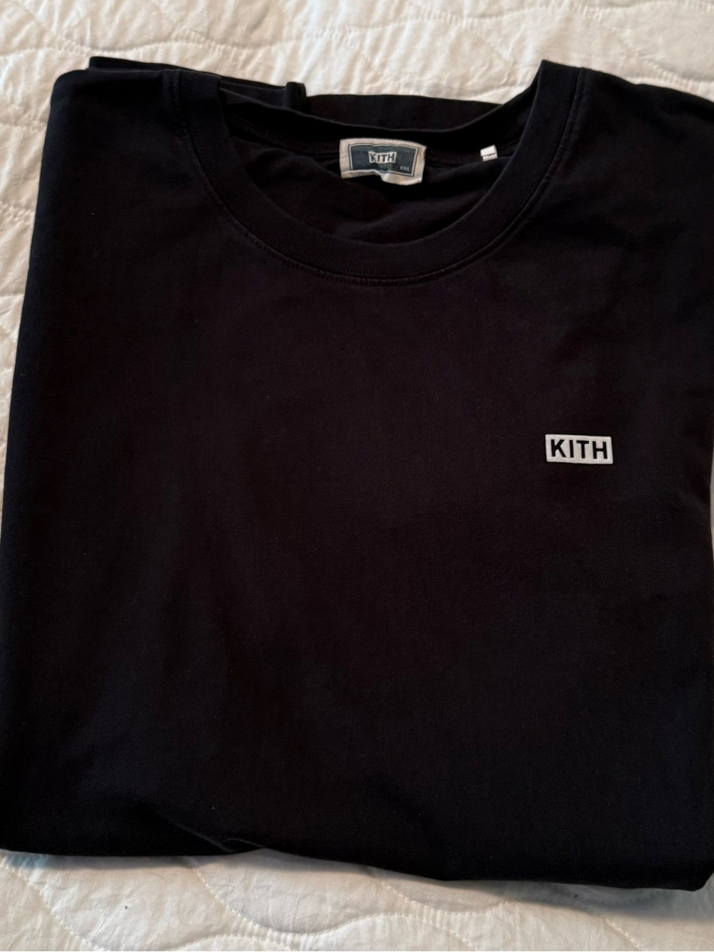 KITH Classic Logo Black Tee Men’s XXL Oversized Streetwear
